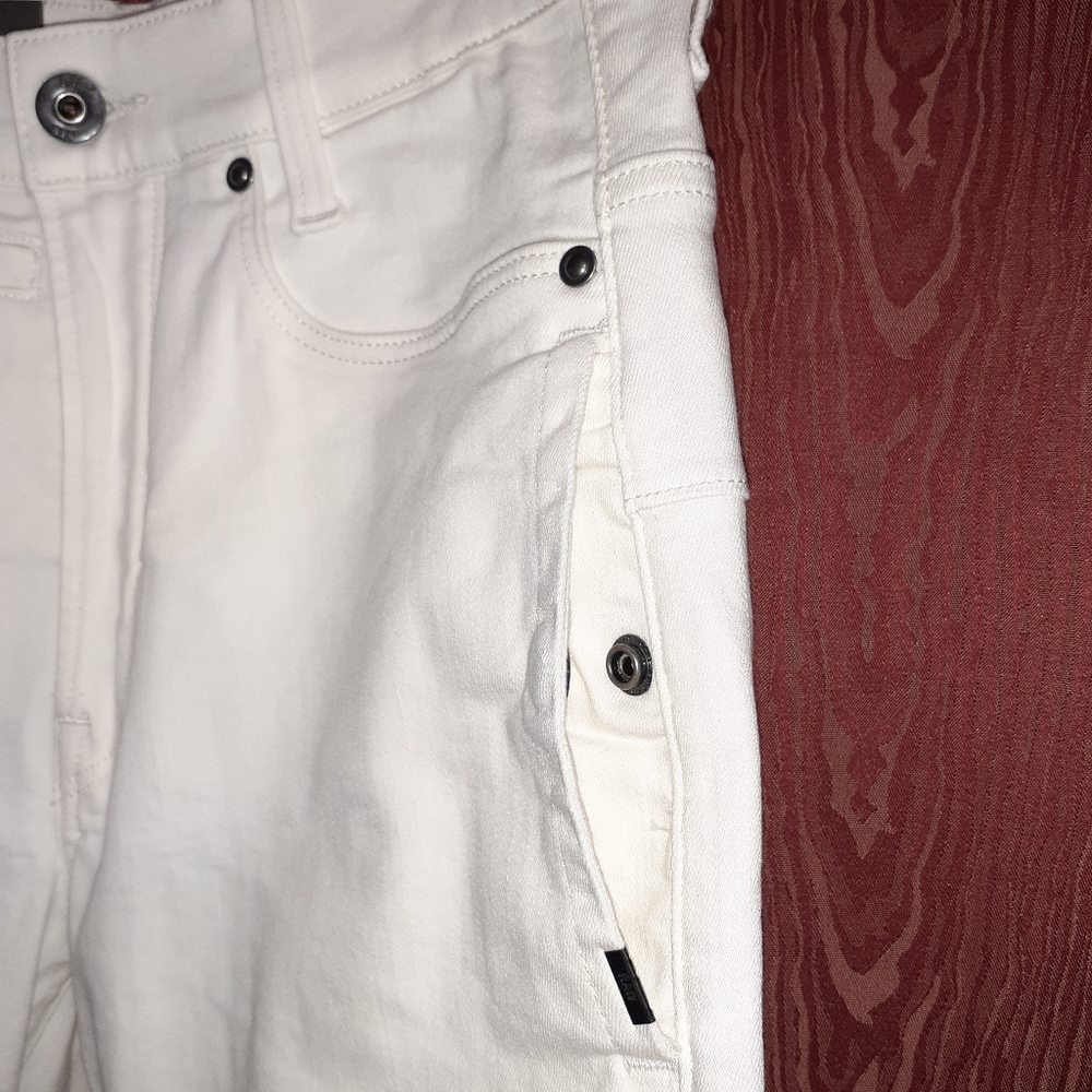 NWT G STARR RAW D-STAQ 3D SLIM WHITE WOMEN'S JEANS SIZE 28/30 SUPER STRETCH - Picture 9 of 16